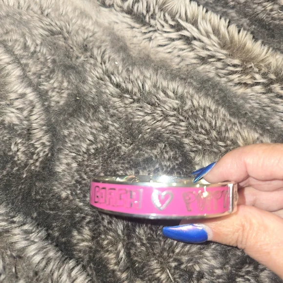 Rare Coach Poppy Pink Bangle Bracelet - Picture 4 of 5